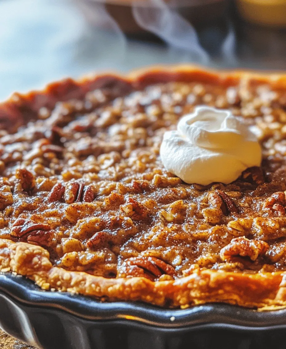 Welcome to the world of Heavenly Oatmeal Pie, a dessert that transcends the ordinary and invites you to indulge in its delightful blend of flavors and textures. Imagine a warm, golden crust cradling a luscious filling that combines the wholesome goodness of oats with the sweetness of sugars and a hint of spice. This pie is not just a treat; it's a comforting embrace that evokes memories of family gatherings, holiday celebrations, and cozy afternoons spent in the kitchen.
