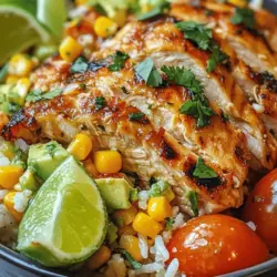 If you're searching for a vibrant and satisfying dish that brings together a medley of flavors and textures, look no further than the Street Corn Chicken Rice Bowl. This remarkable recipe is a delightful fusion of influences inspired by classic street corn—a beloved Mexican street food—and the ever-popular rice bowl trend that has swept through contemporary cuisine. Combining juicy chicken thighs, sweet corn, and zesty toppings, this dish is not only a feast for the eyes but also a balanced meal packed with nutrients.