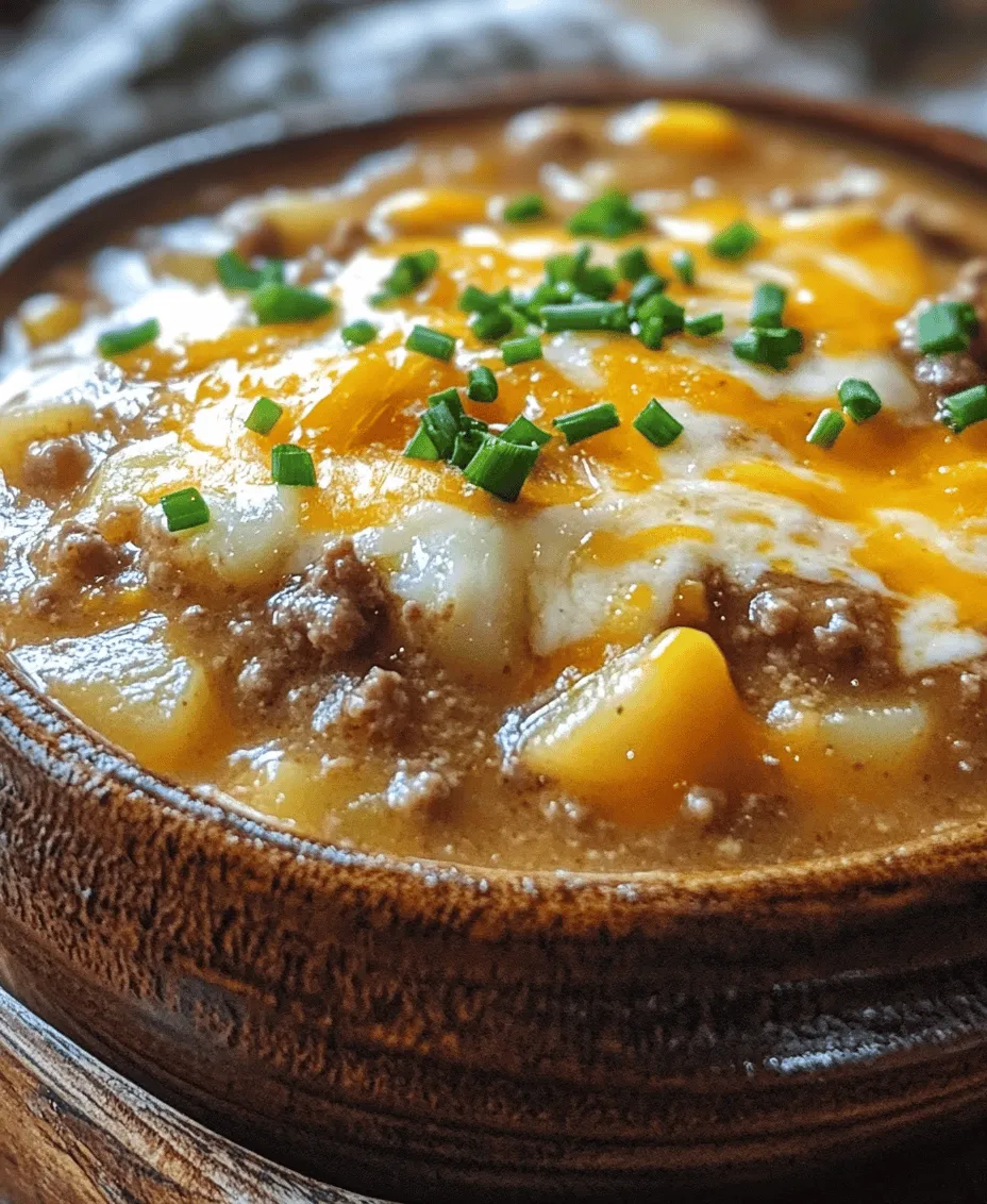 As the temperatures drop and the days grow shorter, there's nothing quite like a warm, hearty bowl of soup to comfort the soul. Soups are the quintessential comfort food, providing both nourishment and warmth during the colder months. Among the myriad of soup options available, Hamburger Potato Soup stands out as a satisfying dish that effortlessly marries the familiar, savory flavors of a classic hamburger with the creamy, comforting texture of potato soup.