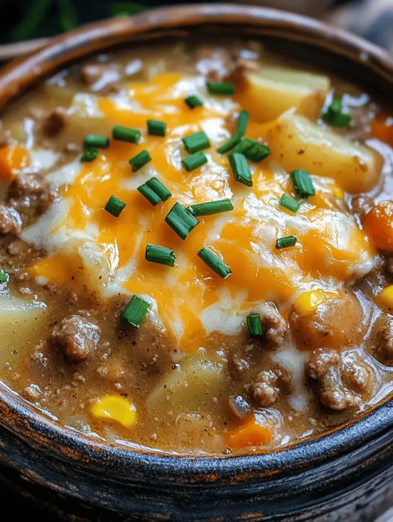 As the temperatures drop and the days grow shorter, there's nothing quite like a warm, hearty bowl of soup to comfort the soul. Soups are the quintessential comfort food, providing both nourishment and warmth during the colder months. Among the myriad of soup options available, Hamburger Potato Soup stands out as a satisfying dish that effortlessly marries the familiar, savory flavors of a classic hamburger with the creamy, comforting texture of potato soup.