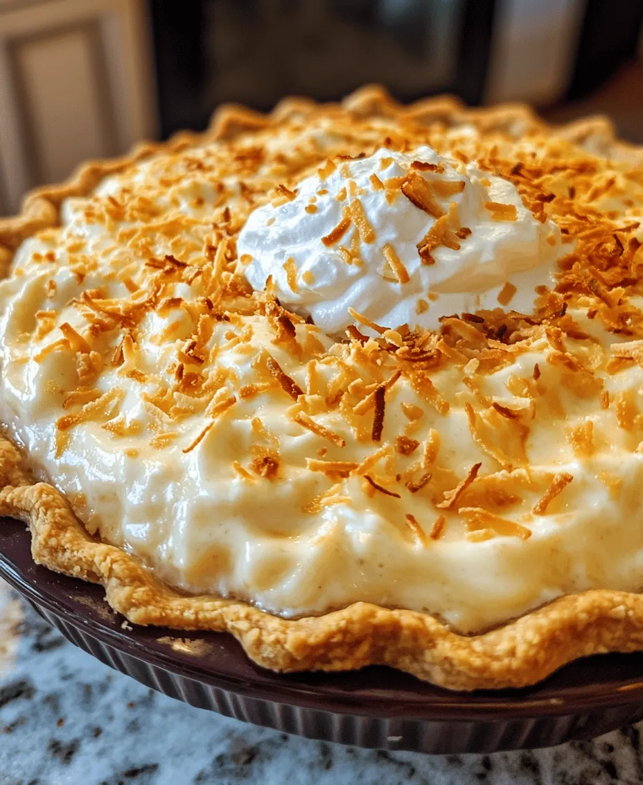 Grandma’s Coconut Cream Pie is more than just a dessert; it holds a cherished place in the hearts of many who have savored its rich, creamy texture and tropical flavor. This beloved pie evokes memories of family gatherings where laughter and joy fill the air, and the sweet aroma of freshly baked goods wafts through the kitchen. Each slice of this decadent pie tells a story—a story of love, tradition, and the comfort that only homemade desserts can bring.