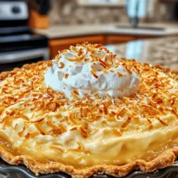 Grandma’s Coconut Cream Pie is more than just a dessert; it holds a cherished place in the hearts of many who have savored its rich, creamy texture and tropical flavor. This beloved pie evokes memories of family gatherings where laughter and joy fill the air, and the sweet aroma of freshly baked goods wafts through the kitchen. Each slice of this decadent pie tells a story—a story of love, tradition, and the comfort that only homemade desserts can bring.