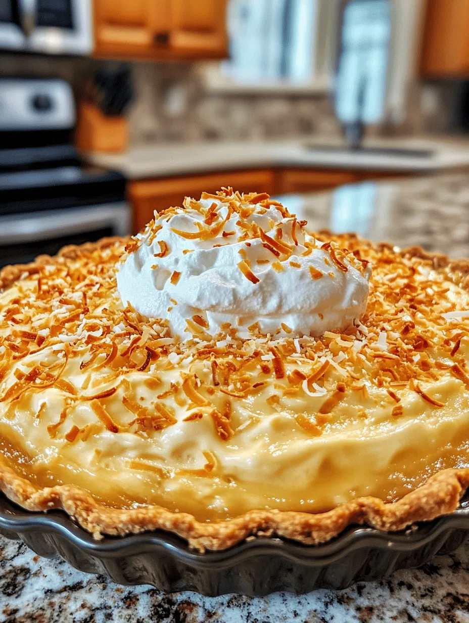 Grandma’s Coconut Cream Pie is more than just a dessert; it holds a cherished place in the hearts of many who have savored its rich, creamy texture and tropical flavor. This beloved pie evokes memories of family gatherings where laughter and joy fill the air, and the sweet aroma of freshly baked goods wafts through the kitchen. Each slice of this decadent pie tells a story—a story of love, tradition, and the comfort that only homemade desserts can bring.