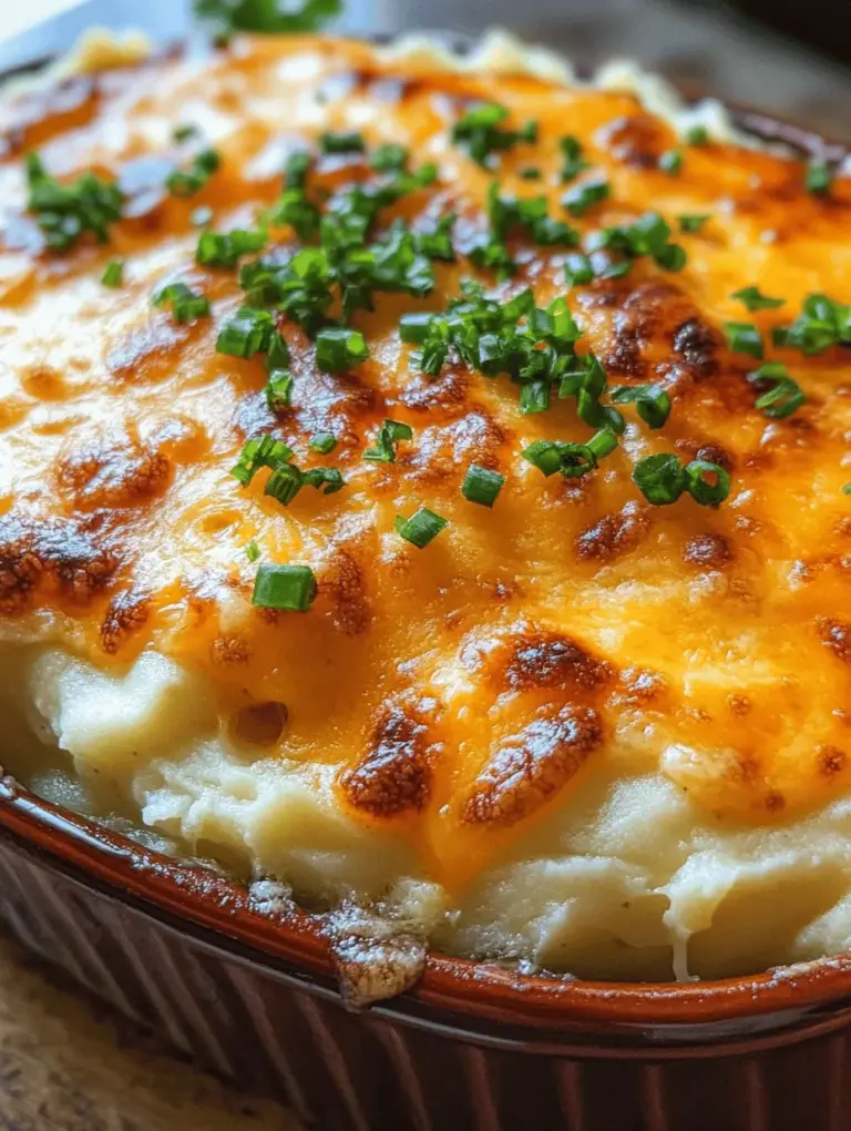 When it comes to comfort food, few dishes can rival the warmth and satisfaction of a creamy cheesy mashed potato casserole. This dish not only embodies the essence of homestyle cooking, but it also brings a sense of nostalgia, often associated with family gatherings and holiday feasts. The blend of smooth, buttery mashed potatoes with rich cheese creates a harmony of flavors that is irresistible to many.
