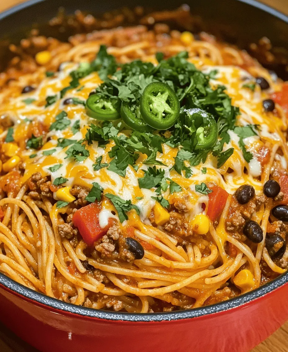 In the fast-paced world of contemporary cooking, one-pot meals have surged in popularity, providing a solution for those who seek quick, flavorful, and hassle-free dining experiences. Among these culinary gems is the One-Pot Taco Spaghetti, a dish that seamlessly merges the beloved flavors of classic tacos with the comforting familiarity of spaghetti. This recipe is not just about convenience; it embodies a fusion of cultures, bringing together the zest of Mexican cuisine and the heartiness of Italian dishes.