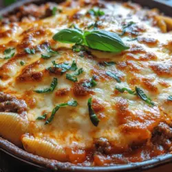 Delving into the world of comforting Italian cuisine, Cheesy Ground Beef Stuffed Shells stand out as a delightful dish that not only pleases the palate but also warms the heart. This recipe combines al dente pasta shells filled with a rich mixture of ground beef and creamy cheeses, all enveloped in a luscious marinara sauce. As you take your first bite of these stuffed shells, you'll experience a harmonious blend of flavors that evoke memories of family gatherings and cherished dinners.