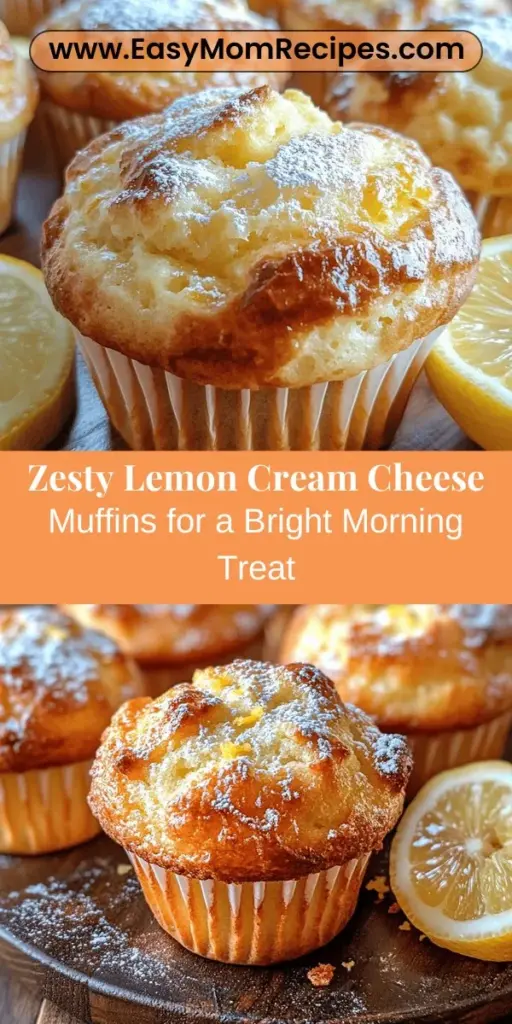 Discover the joy of baking with these Zesty Lemon Cream Cheese Muffins, a perfect blend of tangy lemon flavor and creamy richness. These delightful muffins are moist, light, and bursting with citrus goodness, making them an ideal choice for breakfast, brunch, or an afternoon snack. Made with simple ingredients like cream cheese, fresh lemon juice, and zest, this recipe is easy to follow. Enjoy the refreshing taste and aroma of spring in every bite!