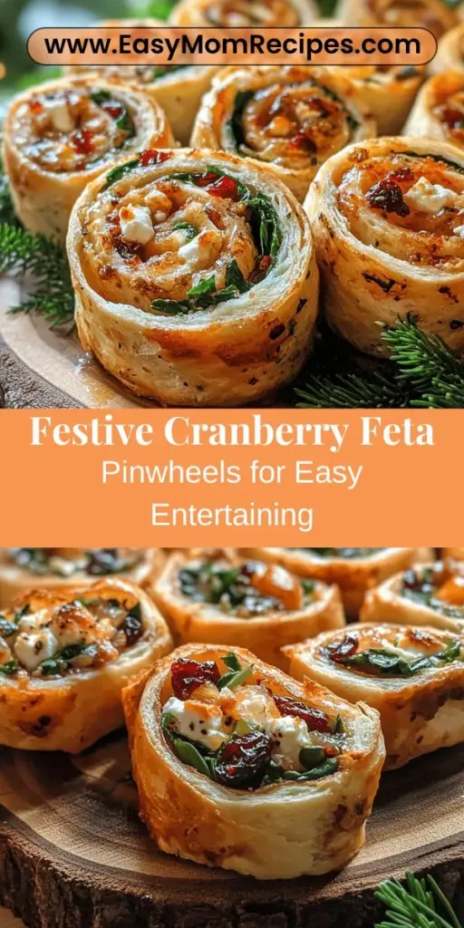 Discover the joy of festive Cranberry Feta Pinwheels, the perfect appetizer for any occasion. These vibrant, bite-sized treats feature a delightful mix of creamy cheese, tangy feta, and sweet dried cranberries, all wrapped in a soft tortilla. Easy to prepare and ideal for gatherings, they can be made ahead of time, allowing you to focus on your hosting. With customization options and a beautiful presentation, these pinwheels will be a crowd favorite at your next event.