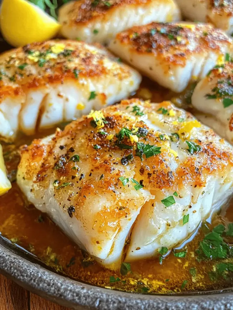 In today's fast-paced world, finding time to prepare a healthy and delicious meal can be a challenge. However, the Easy Lemon Butter Cod Recipe stands out as a perfect solution for busy weeknights. This dish is not only incredibly simple to whip up, but it also exudes flavor and freshness that will make your taste buds sing. With a preparation time of just 20 minutes, this recipe allows you to enjoy a nourishing dinner without spending hours in the kitchen.