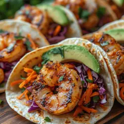 Spicy Cajun shrimp tacos are a delightful fusion of flavors and textures that bring a taste of Louisiana's rich culinary heritage to your table. This dish combines the heat and zest of traditional Cajun spices with succulent, perfectly cooked shrimp, all wrapped in warm tortillas. Tacos, a beloved staple in many cultures, provide an ideal vessel for showcasing the vibrant flavors of Cajun cuisine, making them a popular choice for both casual dinners and festive gatherings.