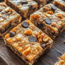 To truly appreciate these Decadent Healthy Chocolate Chip Oatmeal Bars, it’s essential to understand the nutritional powerhouses behind them. Each ingredient plays a significant role in enhancing the flavor and health benefits of the bars. Let’s take a closer look at the key components that make up this delicious recipe.