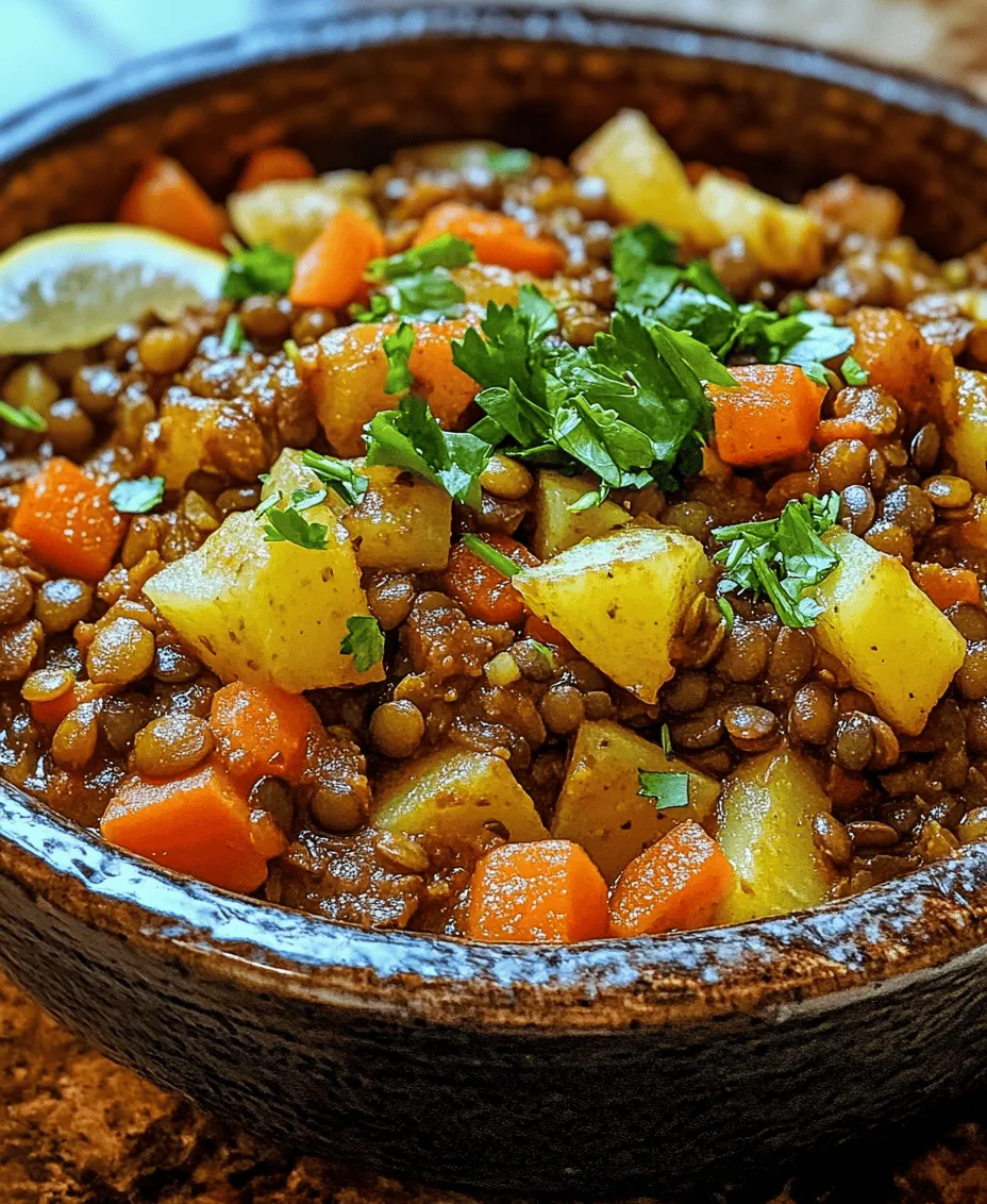 In the realm of wholesome comfort food, few dishes can compare to the warm embrace of Savory Lentil & Potato Delight. This nourishing recipe is a celebration of simple ingredients that come together to create a meal that is not only satisfying but also bursting with flavor. Imagine a bowl filled with tender lentils and creamy potatoes, all simmered to perfection in a fragrant broth. This dish is a staple for many, thanks to its hearty essence and the way it effortlessly warms both body and soul.