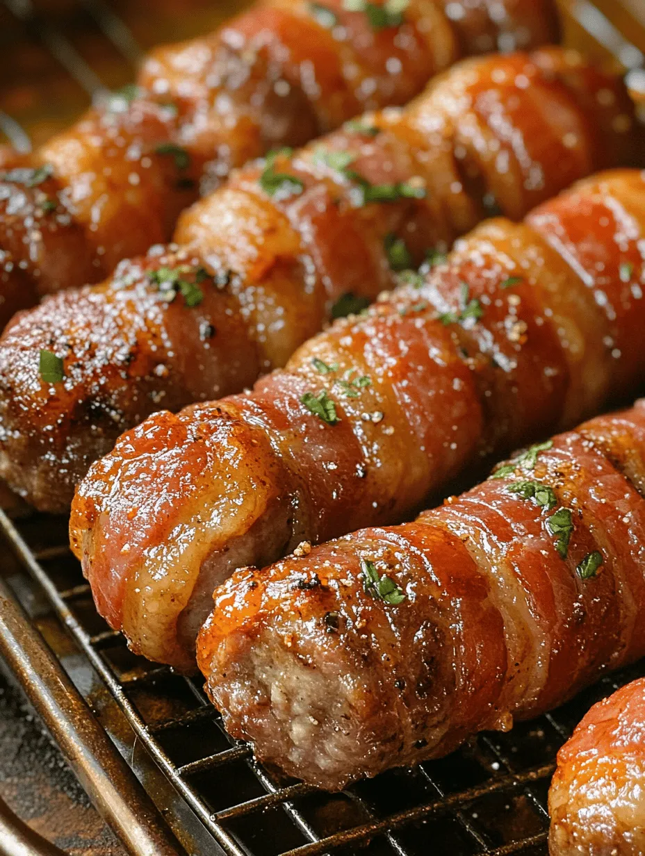 If you're looking for a crowd-pleasing appetizer that combines the irresistible flavors of sweet and savory, look no further than Crispy Bacon-Wrapped Smokies with Brown Sugar. This delectable dish has become a staple at parties, game days, and family gatherings, capturing hearts and taste buds alike. The salty, crispy bacon enveloping juicy cocktail sausages drizzled with brown sugar creates a unique flavor profile that leaves everyone wanting more.