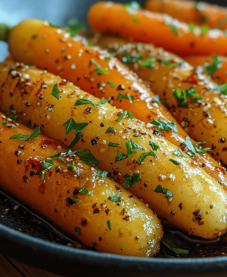 In the world of culinary delights, few dishes can match the charm of Sweet & Savory Maple Glazed Carrots. This exquisite side dish brings together the natural sweetness of fresh carrots and the deep, rich flavor of pure maple syrup, creating a harmonious blend that tantalizes the palate. The appeal of this dish lies not only in its taste but also in its vibrant color, which adds a beautiful touch to any plate. Whether you are preparing a family dinner, a festive holiday feast, or a simple weeknight meal, these maple glazed carrots offer a touch of elegance that complements a wide range of main courses.