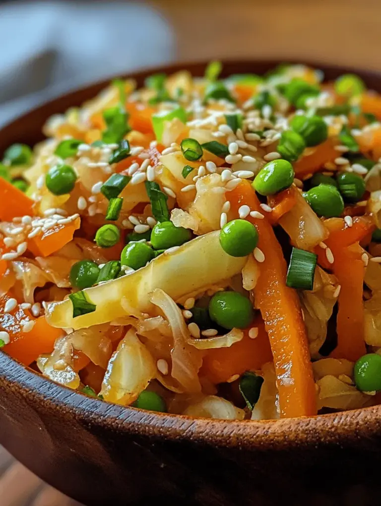 In a world where healthy eating is becoming more essential, finding delicious ways to incorporate vegetables into our daily meals is vital. One dish that perfectly embodies this philosophy is the Crunchy Green Delight Cabbage Stir Fry. This vibrant and nourishing recipe is not only a feast for the eyes but also a powerhouse of nutrients, making it an ideal choice for anyone looking to enhance their diet with wholesome ingredients.