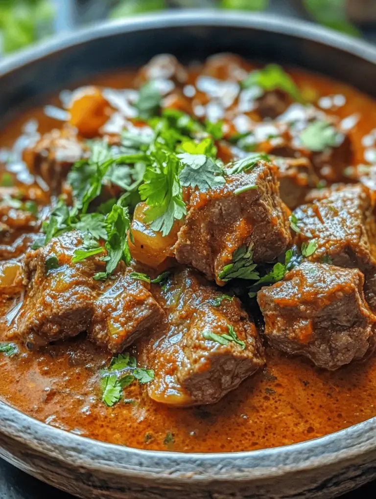 Beef Vindaloo is not just a dish; it's a culinary experience that encapsulates the vibrant flavors and rich history of Indian cuisine, particularly from the coastal state of Goa. This fiery curry, known for its bold spices and tangy notes, has garnered admiration from spice enthusiasts around the globe. The combination of tender beef, aromatic spices, and a perfect balance of heat and acidity makes Beef Vindaloo a beloved choice for those who appreciate intricate flavors.