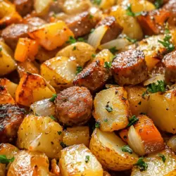 When it comes to comfort food, few dishes can compete with the hearty and satisfying combination of fried potatoes and smoked Polish sausage. This dish, aptly named "Sizzling Glory," celebrates the rich flavors of crispy potatoes paired with the smoky depth of sausage, making it a quintessential meal that transcends culinary boundaries. Whether you're cooking for a busy weeknight dinner or a laid-back weekend gathering with friends and family, this recipe offers a delightful and easy-to-prepare option that is sure to bring everyone together around the table.