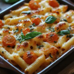Baked pasta dishes have been a staple in many homes around the world, providing not just nourishment but also a sense of comfort and satisfaction. Their versatility is unmatched; from traditional lasagna to creamy mac and cheese, baked pasta can cater to a variety of tastes and preferences. Today, we are excited to introduce you to the Feta Fantasy Baked Pasta—a recipe that effortlessly merges convenience with gourmet flair. This dish is not just easy to prepare; it’s a celebration of flavors that brings together creamy feta, sweet cherry tomatoes, and aromatic garlic in a harmonious blend that will tantalize your taste buds.