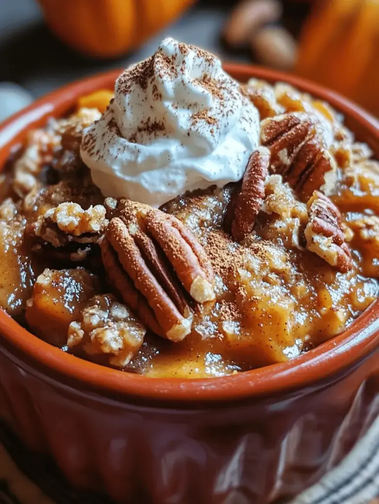 As the leaves begin to change and a cool breeze sweeps through, the allure of autumn beckons us to indulge in seasonal delights. Among these, the Pumpkin Pecan Cobbler Delight stands out as a heartwarming dessert that perfectly captures the essence of fall. This recipe combines the creamy richness of pumpkin with the satisfying crunch of pecans, creating a symphony of flavors that is both comforting and celebratory. Whether served at Thanksgiving dinner or enjoyed during a cozy evening at home, this cobbler is sure to become a cherished favorite.