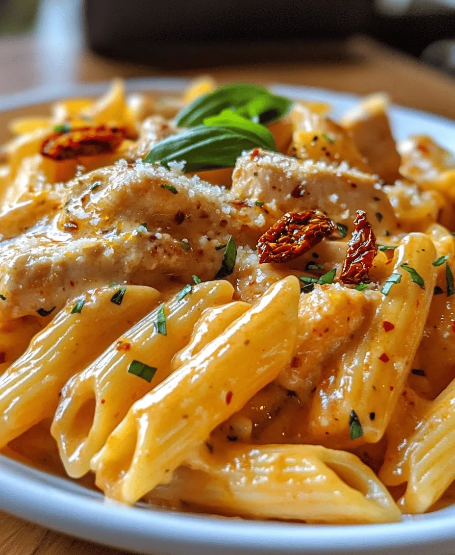 If you’re searching for a dish that perfectly marries spice and creaminess, look no further than Spicy Chicken Creamy Pasta with Sun-Dried Tomatoes. This delightful recipe is a harmonious blend of tender chicken, rich cream, and the robust flavors of sun-dried tomatoes, all enveloped in perfectly cooked pasta. What sets this dish apart is its remarkable ability to cater to various occasions, making it an ideal choice for both casual weeknight dinners and more elaborate special events.