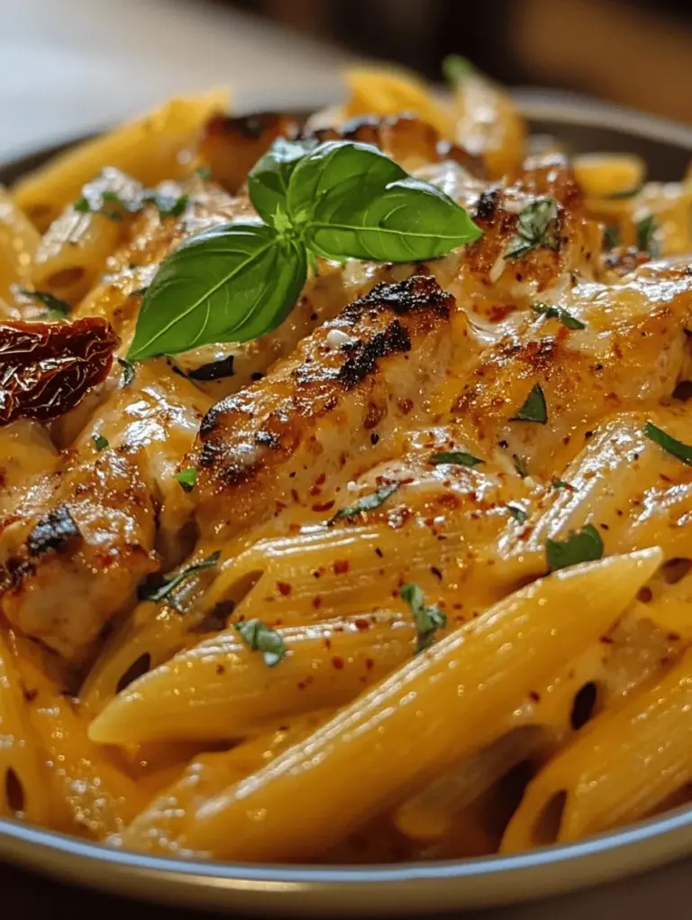 If you’re searching for a dish that perfectly marries spice and creaminess, look no further than Spicy Chicken Creamy Pasta with Sun-Dried Tomatoes. This delightful recipe is a harmonious blend of tender chicken, rich cream, and the robust flavors of sun-dried tomatoes, all enveloped in perfectly cooked pasta. What sets this dish apart is its remarkable ability to cater to various occasions, making it an ideal choice for both casual weeknight dinners and more elaborate special events.