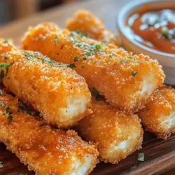 To create the perfect Crispy Fried String Cheese Bites, it’s essential to understand the core ingredients that contribute to their delightful flavor and texture. Each element plays a vital role in ensuring that these bites turn out crispy on the outside while remaining gooey and cheesy on the inside.