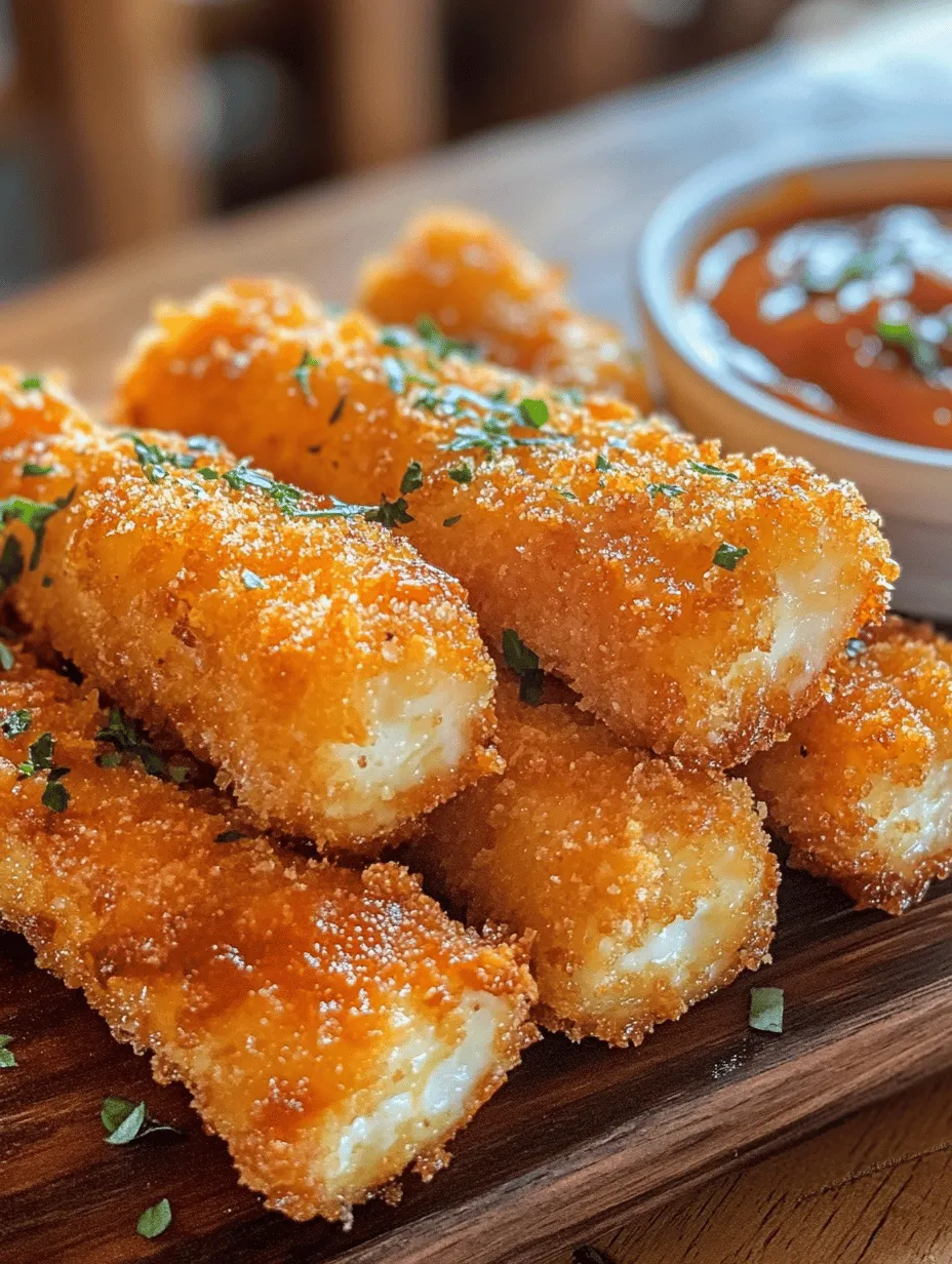 To create the perfect Crispy Fried String Cheese Bites, it’s essential to understand the core ingredients that contribute to their delightful flavor and texture. Each element plays a vital role in ensuring that these bites turn out crispy on the outside while remaining gooey and cheesy on the inside.