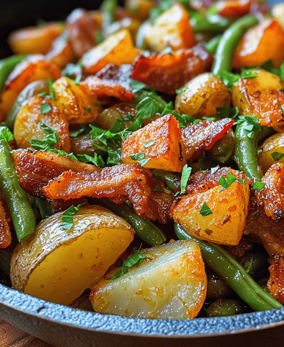 If you're looking for a side dish that combines vibrant flavors with an irresistible crunch, look no further than the Crunchy Green Beans & Savory Bacon Delight. This delectable recipe marries the fresh, crisp texture of green beans with the smoky richness of thick-cut bacon, creating a dish that is both comforting and sophisticated. The interplay of textures—from the snap of the green beans to the chewiness of the bacon—offers a delightful experience that will tantalize your taste buds.