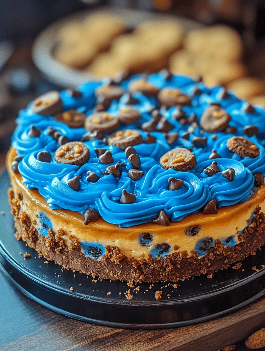 The Cookie Monster Cheesecake draws its inspiration from the beloved character of the same name from the classic children’s television show, "Sesame Street." Known for his insatiable love for cookies, the Cookie Monster embodies the playful spirit of indulgence and fun. This dessert brilliantly captures that essence, combining rich cheesecake with the irresistible flavors of chocolate cookies, topped with a vibrant blue frosting that’s sure to attract attention.