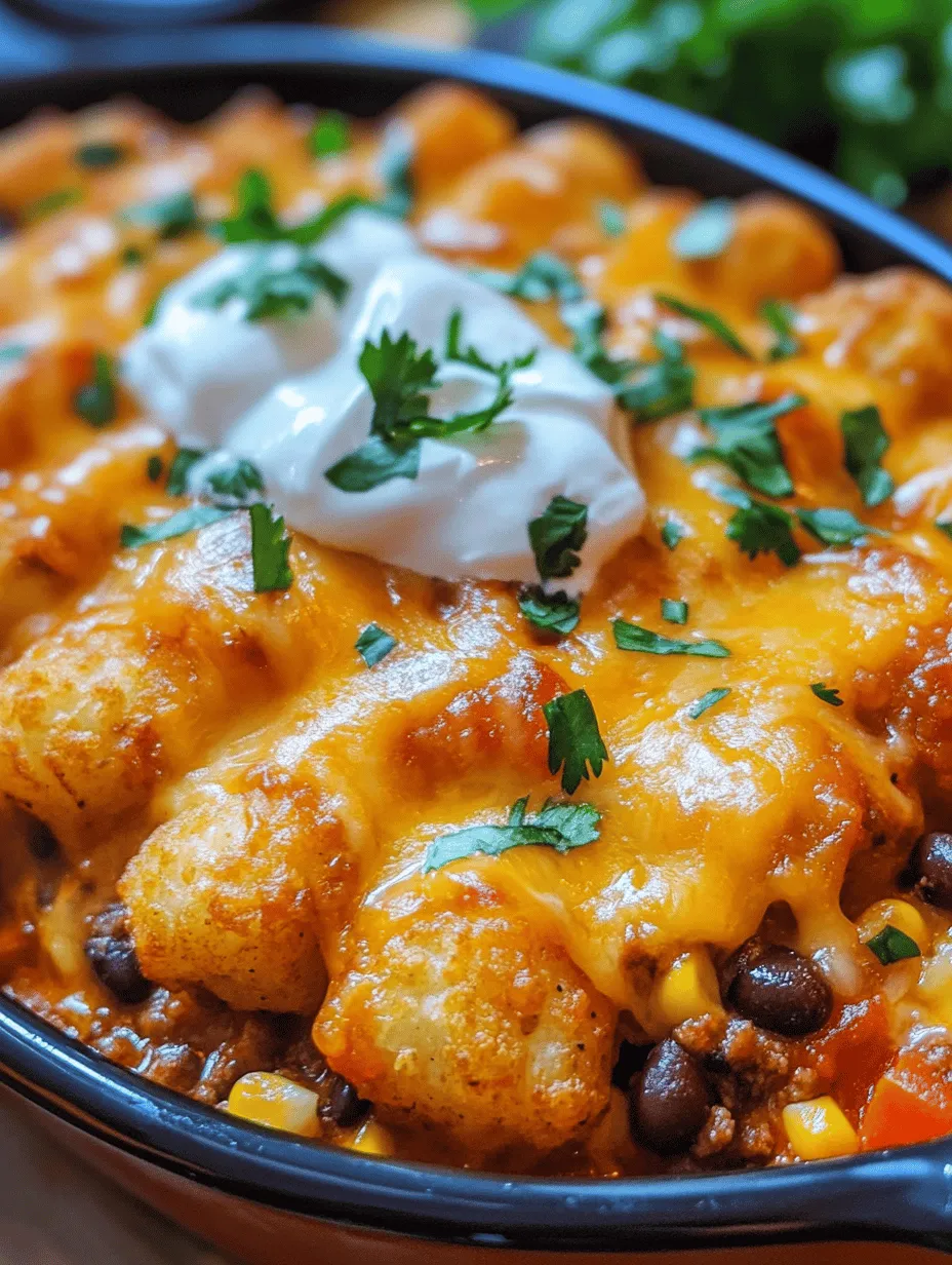 If you're looking for a dish that combines comfort, flavor, and versatility, look no further than the Cheesy Mexican Tater Tot Casserole. This delightful casserole has become a beloved staple in many households, especially during family gatherings and casual weeknight dinners. With its unique blend of Mexican-inspired flavors and the nostalgic comfort of crispy tater tots, this dish has something for everyone.