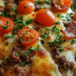 In the realm of comfort food, casseroles hold a special place, offering warmth, satisfaction, and heartiness in each serving. For those embracing a low-carb lifestyle, the challenge often lies in finding dishes that satisfy cravings while adhering to dietary preferences. Enter the Bacon-Lover's Low-Carb Cheeseburger Casserole—a dish that encapsulates the essence of indulgent comfort food without the carb overload.