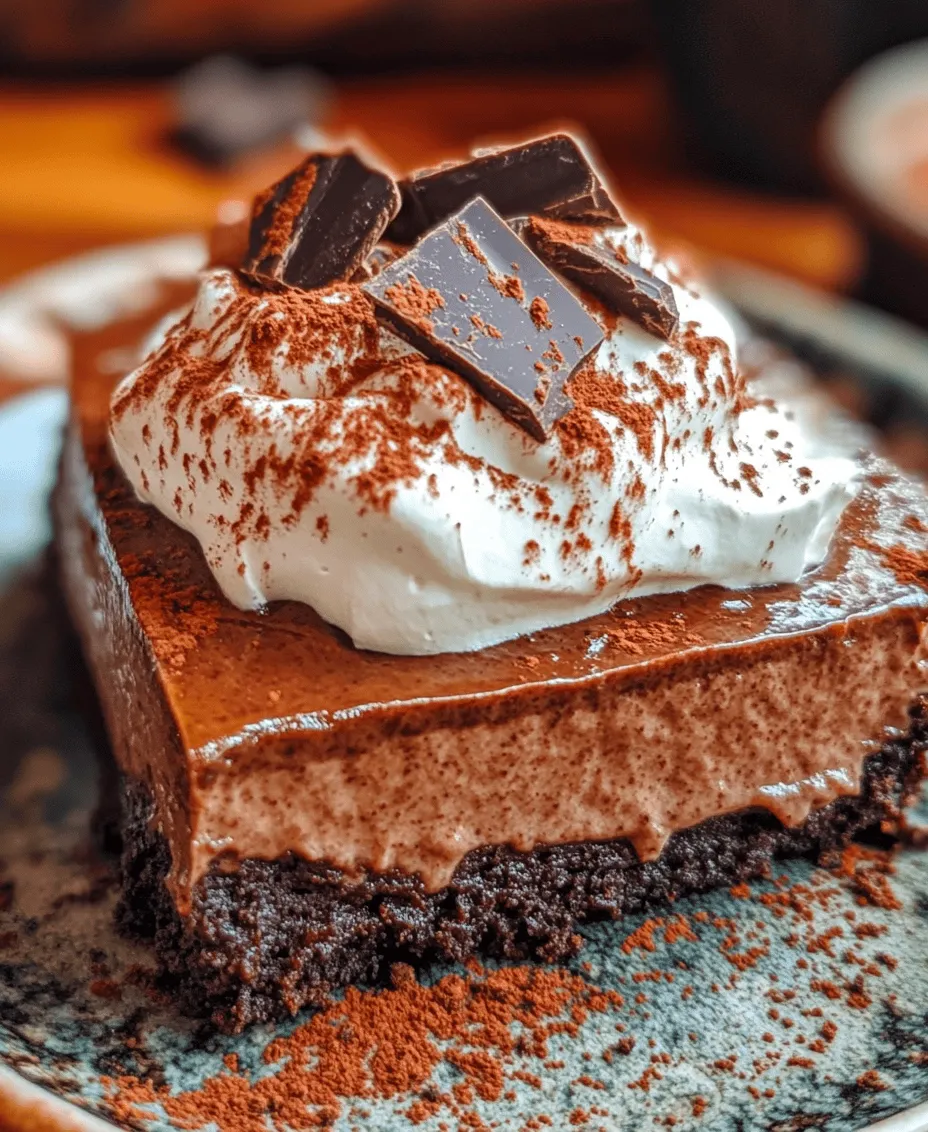 Indulging in dessert is one of life’s greatest pleasures, and few treats can compete with the decadent delight of a brownie-bottom chocolate pudding pie. This exquisite dessert pairs a rich, fudgy brownie crust with a silky-smooth chocolate pudding filling, creating a harmonious blend of textures and flavors that is nothing short of heavenly. The brownie crust serves as the perfect foundation, while the luscious chocolate pudding adds a creamy richness that makes every bite irresistible.