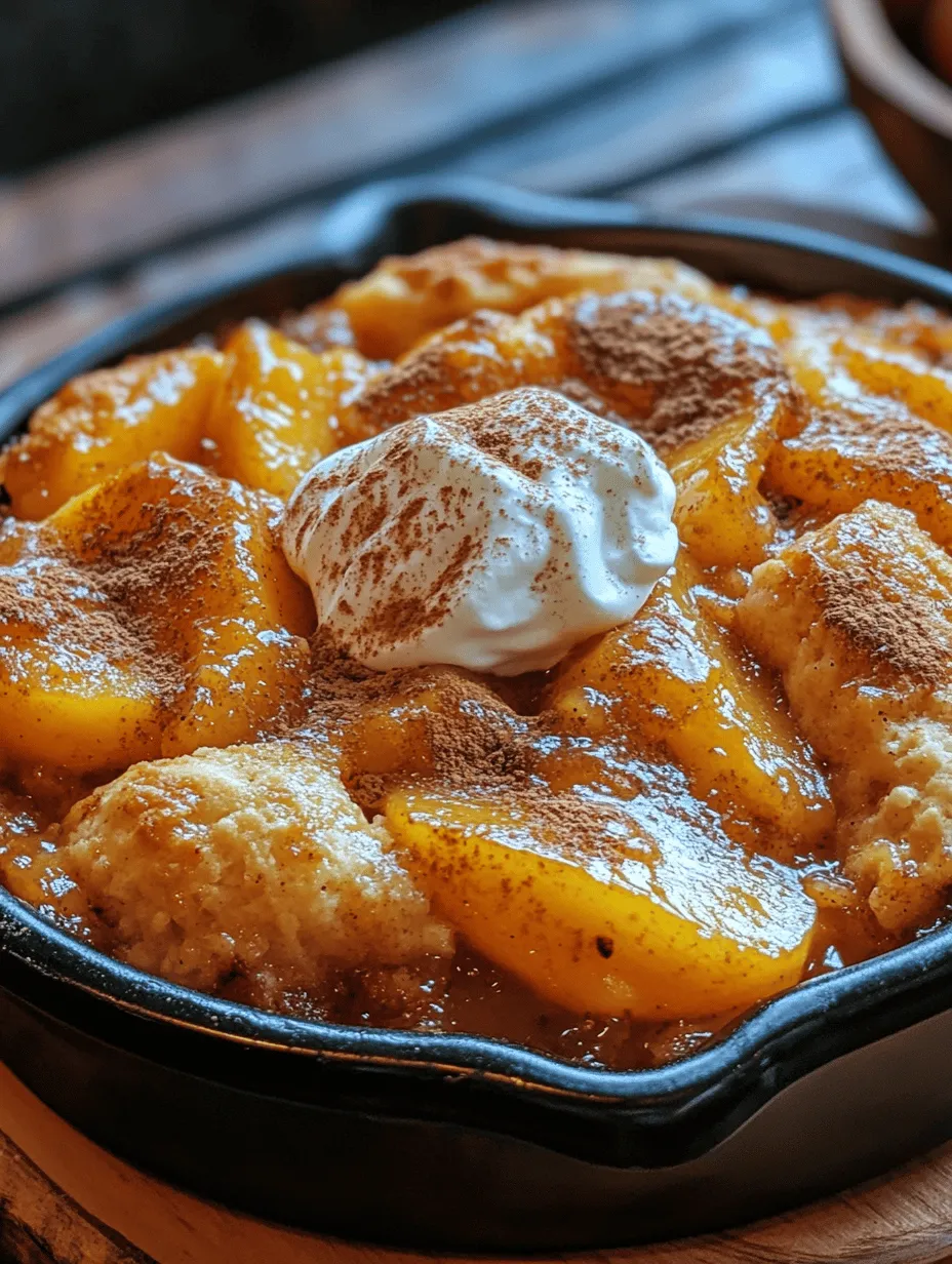 Peach cobbler is not just a dessert; it's a cherished symbol of Southern hospitality and comfort food that has been enjoyed for generations. With its sweet, juicy peaches enveloped in a warm, buttery topping, this beloved dish evokes feelings of nostalgia and home. Whether served at family gatherings, holiday celebrations, or quiet summer evenings, peach cobbler holds a special place in the hearts of many Americans. The aroma of peaches baking in the oven can transport you back to simpler times, where the warmth of the kitchen and the laughter of loved ones fill the air.