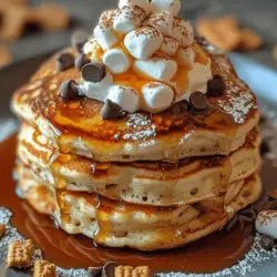To craft the best S'mores Pancakes, it’s essential to understand the key ingredients that contribute to their flavor and texture. Each component plays a vital role in creating that signature combination of sweetness, richness, and nostalgia. Let’s delve into the ingredients that come together to create this delicious breakfast treat.