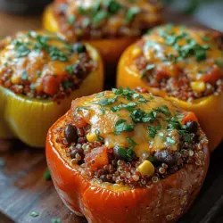 In recent years, there has been a significant shift toward healthier eating habits, with many people embracing plant-based meals that are not only nutritious but also bursting with flavor. This trend has led to the rise in popularity of vibrant dishes that celebrate fresh ingredients and wholesome nutrition. One such dish that perfectly embodies this movement is Colorful Quinoa and Black Bean Stuffed Bell Peppers.