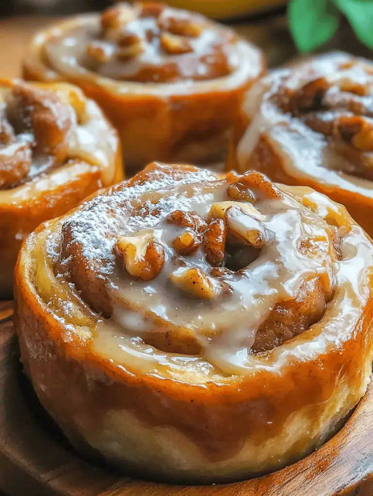Banana cinnamon rolls are a delightful fusion of two beloved comfort foods, combining the warm, aromatic flavors of traditional cinnamon rolls with the natural sweetness and moisture of ripe bananas. This innovative recipe transforms the classic cinnamon roll into a unique treat that not only satisfies your sweet tooth but also introduces a hint of fruity goodness. The appeal of banana cinnamon rolls lies in their ability to elevate the familiar, making them perfect for breakfast, brunch, or even dessert. Whether you're an experienced baker or just starting your culinary journey, this recipe's simplicity and accessibility ensure that anyone can whip up a batch of these scrumptious rolls.