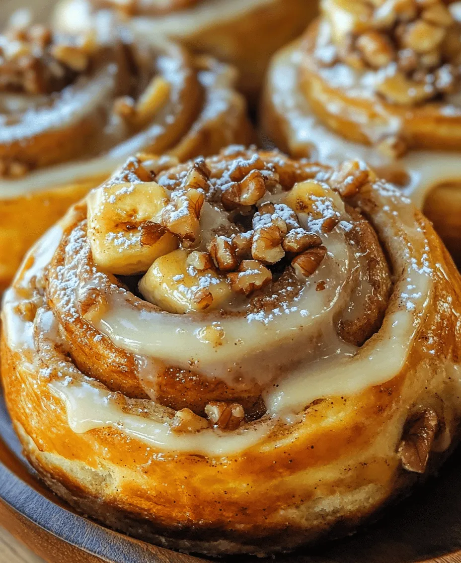 Banana cinnamon rolls are a delightful fusion of two beloved comfort foods, combining the warm, aromatic flavors of traditional cinnamon rolls with the natural sweetness and moisture of ripe bananas. This innovative recipe transforms the classic cinnamon roll into a unique treat that not only satisfies your sweet tooth but also introduces a hint of fruity goodness. The appeal of banana cinnamon rolls lies in their ability to elevate the familiar, making them perfect for breakfast, brunch, or even dessert. Whether you're an experienced baker or just starting your culinary journey, this recipe's simplicity and accessibility ensure that anyone can whip up a batch of these scrumptious rolls.