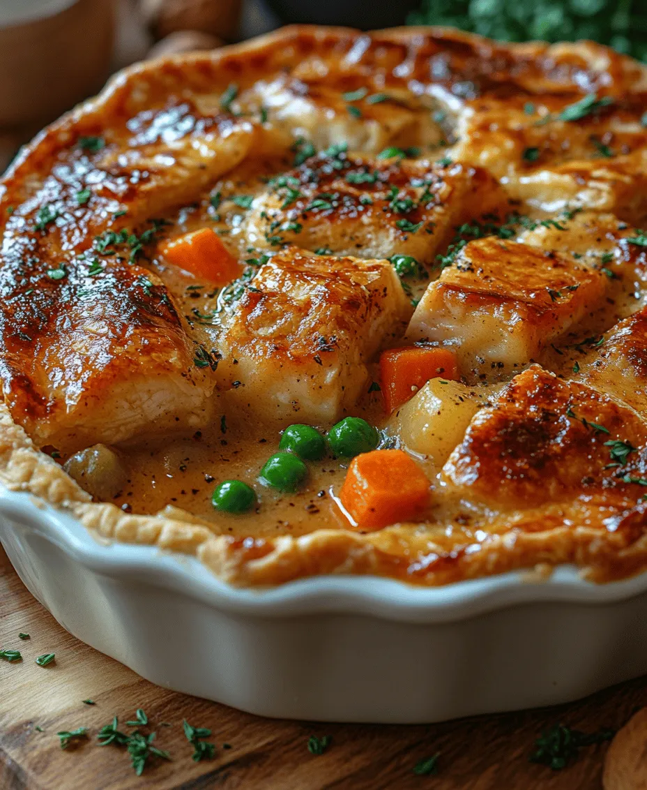 There’s something undeniably comforting about a warm, savory chicken pot pie. This classic dish has earned its place as a beloved staple in kitchens across America, and for good reason. With its flaky crust enveloping a rich, creamy filling packed with tender chicken and vibrant vegetables, chicken pot pie is more than just a meal—it’s a delightful experience that evokes nostalgia and warmth. Whether it’s a chilly winter evening or a casual family gathering, this dish is perfect for any occasion, seamlessly bringing people together around the dinner table.