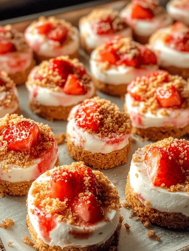 As the warm sun graces our summer days, the desire for refreshing and delightful treats grows stronger. No-bake desserts have surged in popularity, offering a quick and convenient solution for those hot afternoons and impromptu gatherings. Among these delightful options, no-bake strawberry cheesecake bites stand out, perfectly marrying the creamy texture of cheesecake with the bright, fresh essence of strawberries. With minimal effort and time required, these bites are a fantastic addition to any dessert table, making them accessible to both novice and experienced bakers alike.