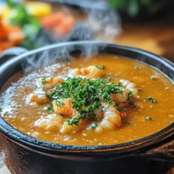 Welcome to a culinary adventure that will transport your taste buds to the coastal shores of France. Today, we will be diving into the world of Crab and Shrimp Seafood Bisque, a luxurious and creamy dish that is sure to impress at any gathering. This bisque is more than just a soup; it's a harmonious blend of flavors that captures the essence of the ocean, showcasing the delicate sweetness of crab and the briny richness of shrimp.