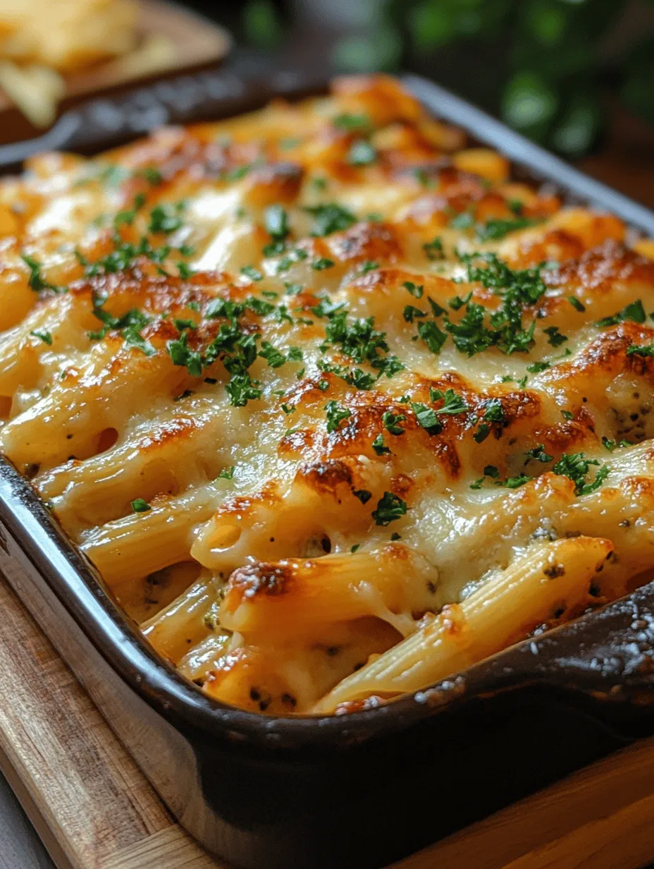 The first step to creating a delicious Creamy Chicken Alfredo Pasta Bake is selecting the right pasta. While traditional recipes often call for fettuccine, this bake benefits from the use of penne pasta. Penne is a tubular pasta that holds sauces exceptionally well, making it ideal for baked dishes where you want every bite to be flavorful. Its ridges also help cling to the creamy Alfredo sauce, ensuring a rich taste in every mouthful.