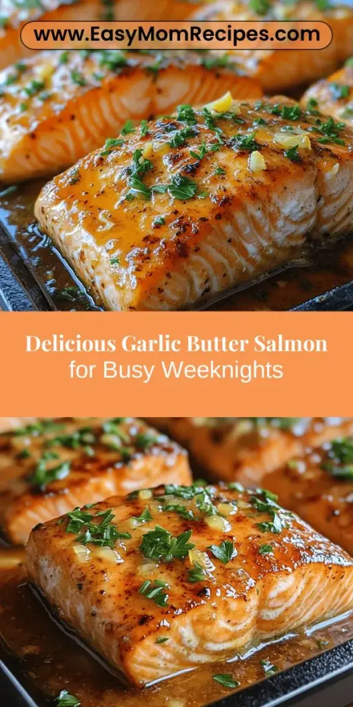 Discover the joy of cooking with Garlic Butter Salmon Delight, a quick and flavorful weeknight dinner that combines rich salmon, aromatic garlic, and zesty lemon. This nutritious dish requires minimal prep and features common ingredients, making it perfect for busy families. Learn how to select the freshest salmon, create a luscious garlic butter sauce, and plate your masterpiece for a delicious meal that’s sure to impress. Dive into this delightful recipe and elevate your culinary skills!