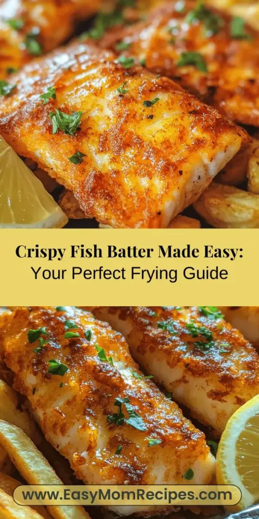 Discover the ultimate guide to perfectly fried fish with this foolproof crispy fish batter recipe! Learn the essential ingredients and preparation techniques to achieve a delightful, golden crust that enhances your fish's flavor and texture. Find out which fish works best and get tips on frying techniques to avoid common mistakes. Impress your family and friends with delicious homemade fried fish that rivals your favorite restaurant!