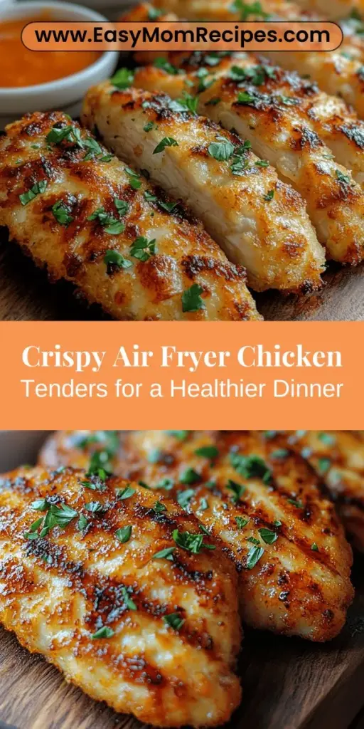 Discover the joy of making Crispy Air Fryer Chicken Tenders, a healthier twist on a classic favorite. These golden, crunchy delights are easy to prepare and packed with flavor, thanks to a delicious marination process with buttermilk and a blend of spices. Using an air fryer not only keeps the tenders juicy but also slashes the oil, making them a guilt-free indulgence. Perfect for weeknight dinners, gatherings, or satisfying snacks, these tenders are sure to impress!