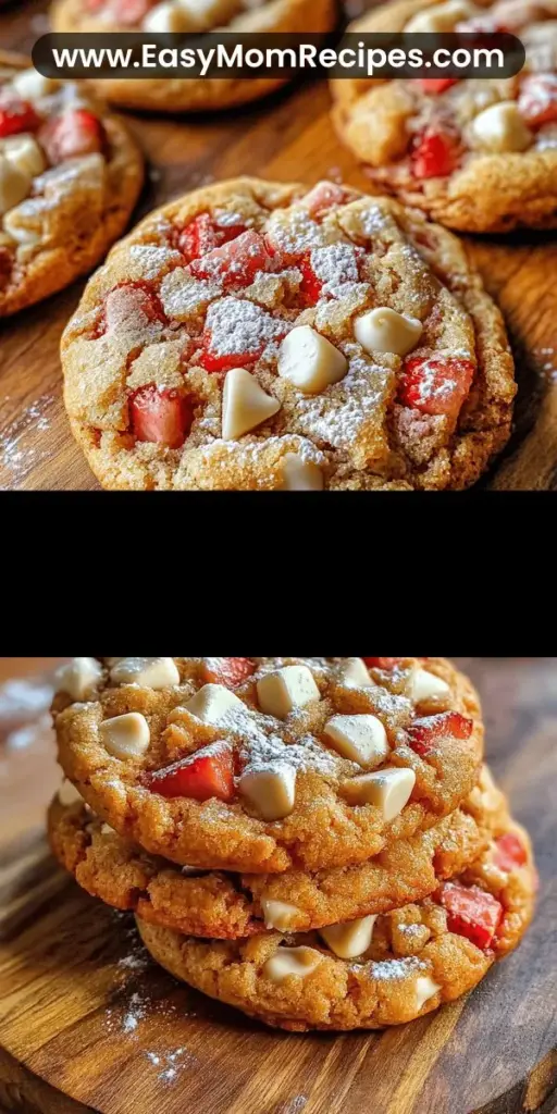 Discover the delightful world of Strawberry Cheesecake Cookies, where the creamy richness of cheesecake meets the sweetness of fresh strawberries, all wrapped in a soft, chewy cookie! Perfect for any occasion, these delicious treats are easy to make and are sure to impress. Whether celebrating or enjoying a quiet moment, each bite provides a burst of flavor! Try them today and make your dessert table unforgettable! #StrawberryCookies #CheesecakeCookies #Baking #Dessert #SweetTreats