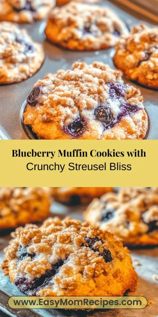 Indulge in the delicious goodness of Blueberry Muffin Cookies with Streusel Topping, a perfect blend of two beloved treats. Experience the moist, soft cookie base loaded with juicy blueberries, complemented by a rich buttery streusel topping. This simple recipe is great for bakers of all skill levels, making it easy to whip up a batch for breakfast or a sweet afternoon snack. Explore the step-by-step process and unlock the secrets to creating these delightful cookies in your kitchen!