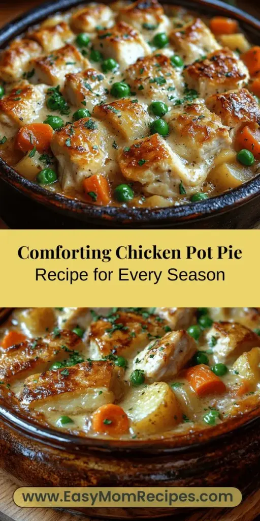 Experience the warmth and nostalgia of a homemade chicken pot pie, a beloved comfort food perfect for any season. This article guides you through its rich history and the essential ingredients that create its iconic flavor. Discover how to prepare the tender chicken, sauté vibrant vegetables, and craft a creamy filling all enveloped in a flaky crust. Whether for family gatherings or cozy nights, this recipe promises to nourish both body and soul, creating cherished memories around the dinner table.