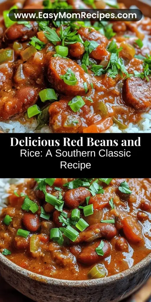 Discover the magic of Southern cooking with this delicious red beans and rice recipe! Rooted in Creole and Cajun traditions, this hearty dish is perfect for family gatherings or cozy weeknight dinners. Learn about the key ingredients like red kidney beans, andouille sausage, and the aromatic holy trinity of vegetables. With easy preparation steps and flavorful seasonings, you can create a dish that celebrates tradition and delights the taste buds. Join us for this culinary adventure!