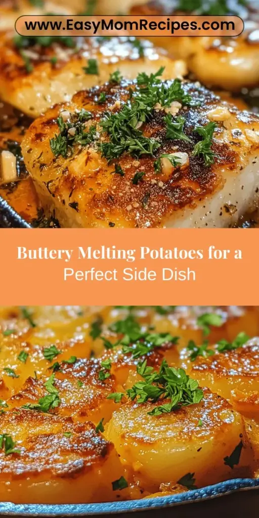 Discover the magic of melting potatoes with this irresistibly buttery recipe! Perfectly combining creamy interiors and golden, crispy exteriors, these potatoes elevate any meal. Easy to prepare and versatile, they pair wonderfully with roasted meats or vegetarian dishes. Whether for a festive gathering or a weeknight dinner, melting potatoes are sure to impress! Try them today! #MeltingPotatoes #ComfortFood #SideDishes #YummyRecipes #FoodieFavorites #PotatoRecipes