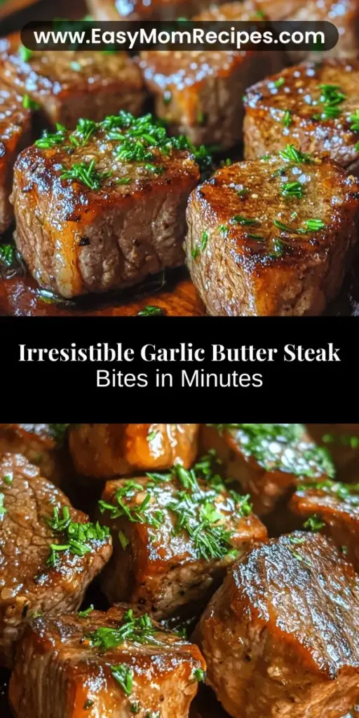 Discover the ultimate garlic butter steak bites recipe that combines gourmet dining with comfort food. Perfect for quick weeknight meals or elegant gatherings, these bite-sized steak pieces are seared to perfection and tossed in a rich garlic butter sauce. Even novice cooks can impress with this simple yet flavorful dish. Learn how to achieve the ideal sear, select the best ingredients, and create a stunning presentation that will wow your guests.